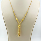 High Karat Gold Bead Drop Necklace – 18 Inch Luxury Design 10.45grams | 200672