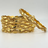 High Karat Gold Classic Bangle Set – Set of 6| 66.86g | Size Small (Model 200794)