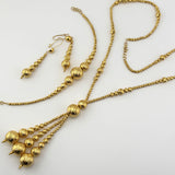 High Karat Gold Beaded Drop Set 48.24 grams | 200804