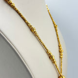 High Karat Gold Beaded Drop Set 48.24 grams | 200804