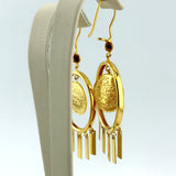 High Karat Rashadi Coin Drop Earrings 13.03 grams | 200809