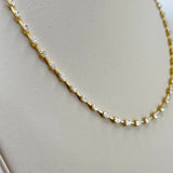 Lab Diamond Pear Tennis Necklace 17 inch 9.25 CTW | 200922