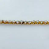 Diamond Pear Shape Tennis Bracelet 5.56 CTW 14K Gold 7.3 grams | 200926