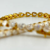 Diamond Pear Shape Tennis Bracelet 5.56 CTW 14K Gold 7.3 grams | 200926