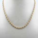 Solid 18k Link Gold Chain Necklace 23.10 grams 16 inch 4mm | 200886