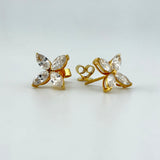 Marquise Lab Diamond Floral Stud Earrings 2.52 CTW | 200932