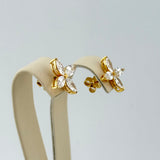 Marquise Lab Diamond Floral Stud Earrings 2.52 CTW | 200932