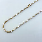 Lab Diamond Round Tennis Necklace 8.32 CTW 17 inch 2.5mm | 200929