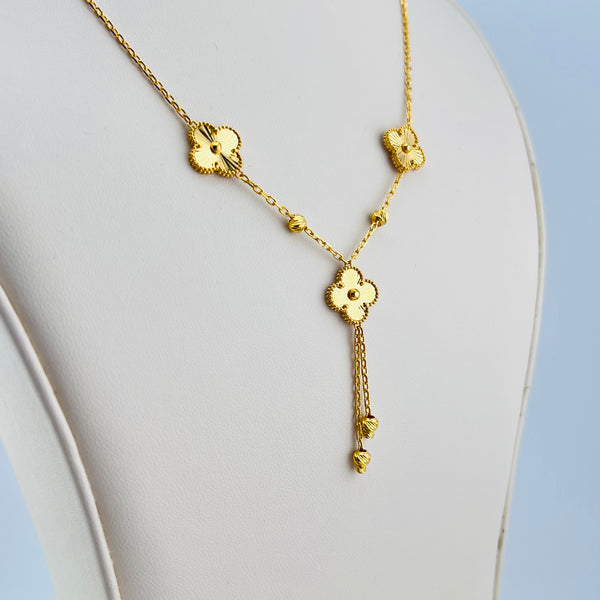 Dubai Clover Gold Necklace