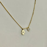 18K Gold Natural Diamond Fashion Necklace 2.0 grams 18 Inch | 205955