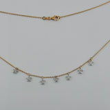 18K Gold Diamond Star Necklace 3.61 grams 18 Inch | 205956
