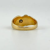 Natural Diamond 24k Nugget & 14k Gold Ring 11 grams | 192650
