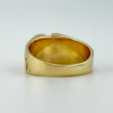 Natural Diamond 24k Nugget & 14k Gold Ring 10 grams | 188688