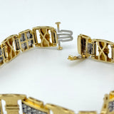 Men's Natural Diamond Bracelet 10k Gold 26 grams | 181993