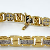 Men's Natural Diamond Bracelet 10k Gold 26 grams | 181993