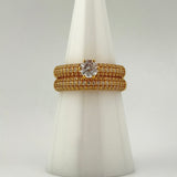 21k Gold Engagement Ring Set 5.19 grams | 201179