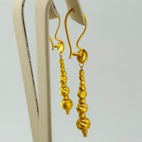 21k Luxury Bead Earrings 3.98 grams | 201180