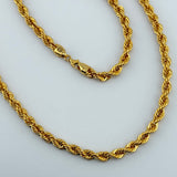 21k Gold Rope Chain 5mm 19.19 grams | 206231