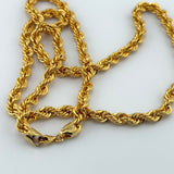 21k Gold Rope Chain 5mm 19.19 grams | 206231