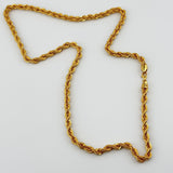 21k Gold Rope Chain 5mm 19.19 grams | 206231