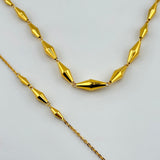 21k Gold ZAYTOON Set matching Necklace & Bracelet 16.12 grams | 206242