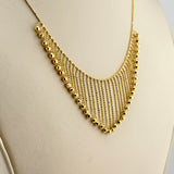 21K Gold Draped Bead Necklace 10.09 grams | 206246