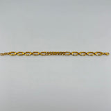 21K Gold Paperclip Cuban Link Bracelet 9.08 grams | 206254