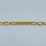21K Gold Paperclip Cuban Link Bracelet 9.08 grams | 206254