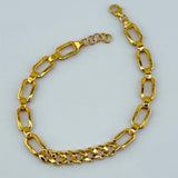 21K Gold Paperclip Cuban Link Bracelet 9.08 grams | 206254