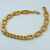 21K Gold Paperclip Cuban Link Bracelet 9.08 grams | 206254