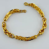 21K Gold Rope Twist Bracelet 8.97 grams | 206256