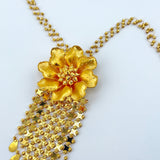 21K Gold Luxury Flower Tassel Necklace 29.45 grams | 206260