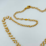 21K Gold Luxury Flower Tassel Necklace 29.45 grams | 206260