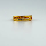 Diamond Accent Gold Band Ring 2.38 grams | 200590
