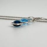 Layered Blue Topaz Pendant | 170322