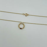 Ruby & Diamond Gold Necklace 0.15 CTW | 182206
