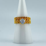 Luxury 21K Gold Engagement Ring Set  4.32 grams | 201406