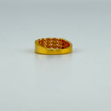 Triple Row Halabi Gold Ring 3.03 grams| 201405