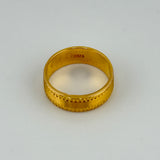 Textured 21K Gold Band Ring 6.33 grams | 201404