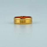 Textured 21K Gold Band Ring 6.33 grams | 201404