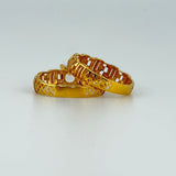 21K Gold Diamond Bridal Ring Set 4.85 grams | 201403