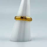 21K Gold Engraved Band Ring 1.60 grams | 201402