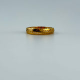21K Gold Engraved Band Ring 1.60 grams | 201402