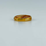 21K Gold Engraved Band Ring 1.60 grams | 201402