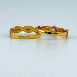 21K Gold Wedding Ring Set 5.31 grams | 201412