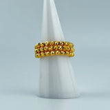 Layered Bead Design Ring 4.66 grams | 201411