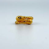 21K Classic Crossover Gold Ring 6.16 grams | 201408