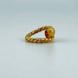 21K Classic Crossover Gold Ring 6.16 grams | 201408