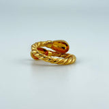 21K Classic Crossover Gold Ring 6.16 grams | 201408