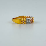 Tri-Color Braided Gold Ring 2.86 grams | 201415